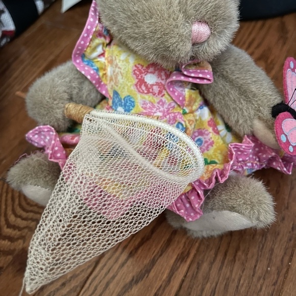 Russ Berrie Jasmine Plush Sunshine Serenade Bunny Rabbit Spring Floral Dress 7” - Picture 2 of 6